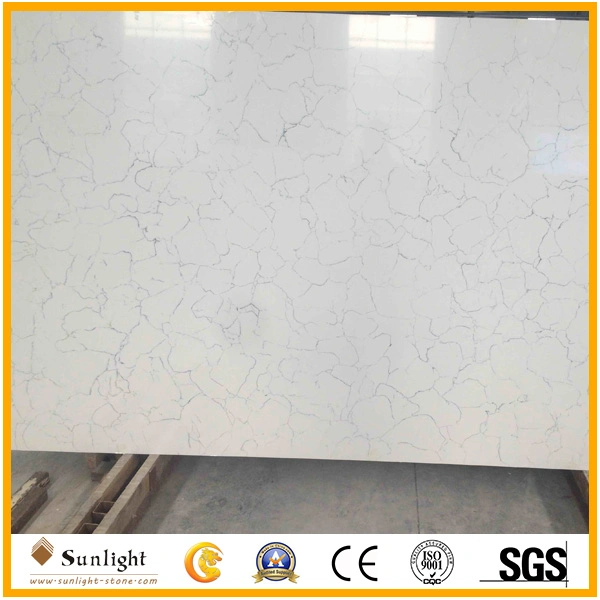 Artificial Quartz Stone Pure Color/ Mirror/Diamond/Shell/Glass Quartz Stone Slabs