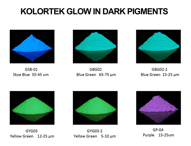 Wholesale Glow in The Dark Pigment Car Paint Photoluminescent Pigment Powder