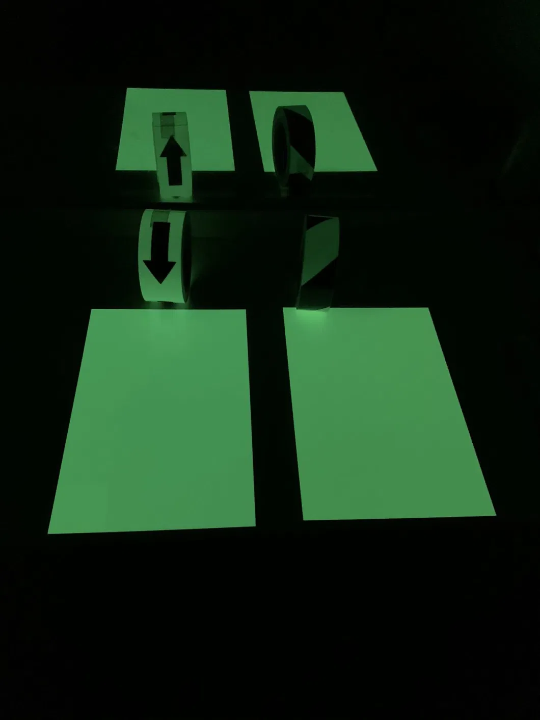 PVC Cuttable & Printable Rigid Night Glow Photoluminescent Glow in The Dark Plastic Sheet Board 1.2mm