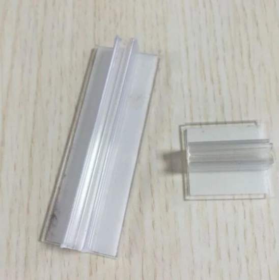 Pinza resistente de la muestra de la tarjeta de la forma de T del tenedor de la muestra de la cesta de alambre del apretón estupendo del PVC para el supermercado
